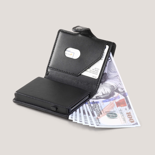 Men's Compact Pop-Up Wallet - BLACK - 1